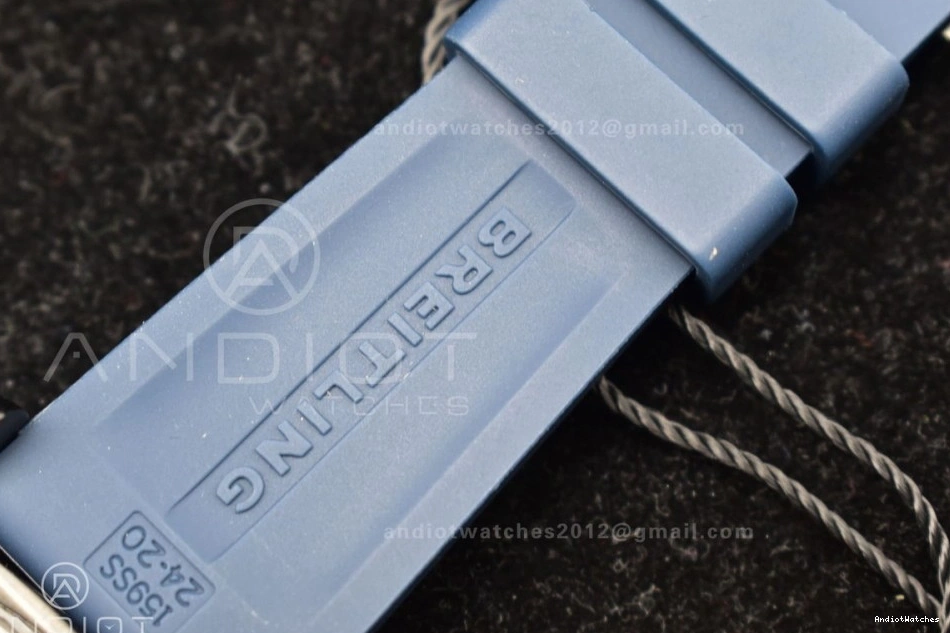 1170 TF Bezel On Best Edition 44 Rubber Strap Lightweight 1:1 A Superocean Black Automatic Black Blue Dial 0104